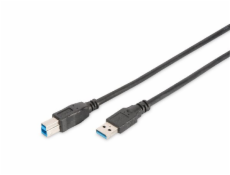 Digitus USB 3.0 connection  cable, type A - B M/M, 1.8m, USB 3.0 conform, UL, bl