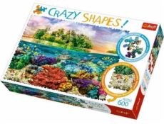 Trefl Puzzle 600 Elements Crazy Shapes - Tropical Island