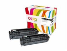 OWA Armor toner pro HP Color LJ CP2020, CP2025, CM2320, CM2720, 2x3500 stran, CC530AD, černá/black