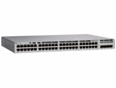 Cisco Catalyst C9200L-48P-4X-E switch, 48x 10/100/1000 + 4x SFP