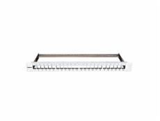 19  patchpanel pro max. 24 keystone,neosazený,1U,RAL 7035