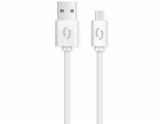 Datový kabel ALIGATOR 2A micro USB 1m, bílý