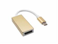 Akyga konventor USB type C/DisplayPort-F/ABS/15cm