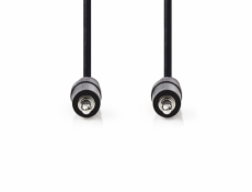 Nedis CAGB22000BK10 - Stereofonní Audio Kabel | 3,5mm Zástrčka - 3,5mm Zástrčka | 1 m | Černá barva