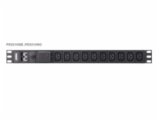 Aten PE0210S Základní 1U PDU s přepěťovou ochranou 16A Vstup C20 výstup 10X C13