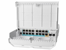 MikroTik CRS318-1Fi-15Fr-2S-OUT - netPower 15FR reverzní POE switch