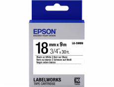 Epson Label Cartridge Standard LK-5WBN Black/White 18mm (9m)