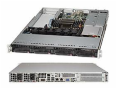 SUPERMICRO 1U chassis 4x 3,5  HS SAS/SATA, 2x500W (80PLUS Platinum), WIO, X11