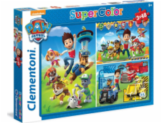 Clementoni Puzzle 3x48 Super Color Paw Patrol