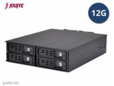 Jou Jye Backplane SATA3/SAS3 4x 2,5 HDD do 5,25  RoHS, 2x fan, 1x minisasHD (SFF-8643), SATA power