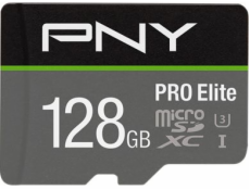 Karta PNY PRO Elite MicroSDXC 128 GB Class 10 UHS-I / U3 A1 V30 (P-SDU128V31100PRO-GE)