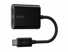 Belkin CONNECT USB-C audio/napájací adaptér čierny