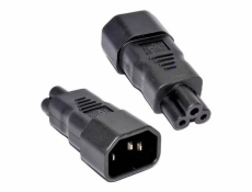 Premium Cord Adaptér IEC C14 na IEC C5  trojlístek  napětí 230V, 10A