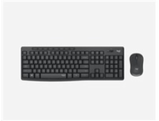 Logitech Silent Wireless Combo MK295, bezdrátová klávesnice + myš, 2.4 GHz, CZ/SK, Graphite