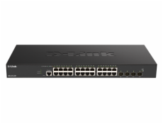 D-Link DXS-1210-28T 24 x 10G Base-T ports + 4 x 10G/25G SFP28 ports Smart Managed Switch