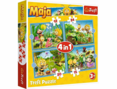 Trefl Puzzle 4w1 Przygody Pszczółki Mai