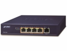 Planet POE-E304 PoE extender, 1xPoE-in, 4xPoE-out 65W, 802.3bt/at/af, Gigabit