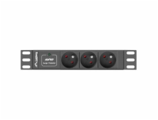 LANBERG PDU-03E-0200-BK PDU 10 1U 16A 3x 230v PL 2m Black