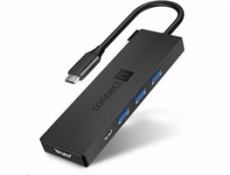 CONNECT IT USB-C hub, 5v1 (USB-C,3xUSB-A,HDMI), externí, ANTRACITOVÝ