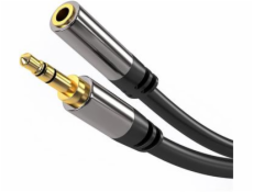 PREMIUMCORD prodlužovací kabel, Jack 3.5mm - Jack 3.5mm M/F 1,5m