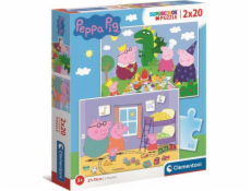 Puzzle Clementoni 2x20 ks. Prasátko Peppa (24778)