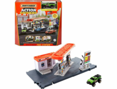 Matchbox Real Adventures Starter Set Čerpací stanica GVY82 GVY84