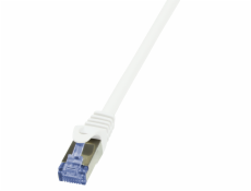 LogiLink Patchcord, CAT6A, S/FTP, PIMF, 0.25m, biały (CQ3011S)