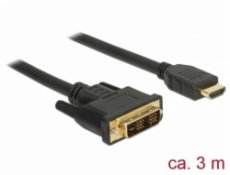 Kabel Delock HDMI - DVI-D 3m czarny (85585)