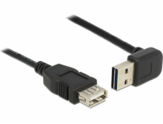 USB kabel Delock EASY-USB AM-AF 1 m lomený černý (83547)