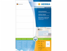 Herma Labels Premium A4, biely, matný papier, 1400 ks, zaoblené rohy (4678)