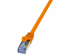 Patchcord LogiLink, CAT6A, S / FTP, PIMF, 0,5 m, oranžový (CQ3028S)