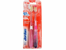 Jordan DUO Individual Clean Soft Toothbrush - mix farieb 2ks