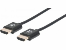 Kábel Manhattan HDMI - HDMI 1.8m czarny (394369)