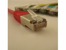 NetRack patchcord RJ45, osłonka zalewana, kat. 5e FTP, 0.5m czerwony (BZPAT05FR)