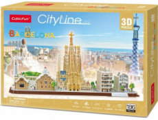 3D puzzle City Line Barcelona