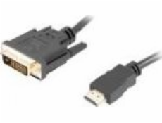 Lanberg HDMI kabel - DVI-D 1,8m černý (CA-HDDV-20CU-0018-BK)