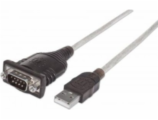 Kábel USB Manhattan USB-A - RS-232 0.45 m Przezroczysty (205153)