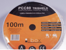 Libox Kábel koncentricový PCC80 100m coaxial cable RG-6/U White