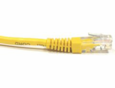 NetRack patch cord cat.5e RJ45 5mb zalewany żółty (BZPAT5UY)