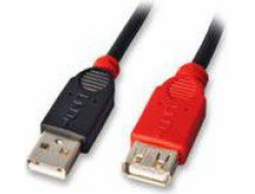 Kabel USB Lindy USB-A - USB-A 5 m Czarny (42817)