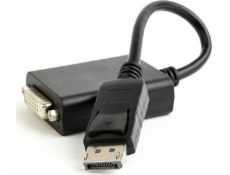 Gembird adaptér DisplayPort 1.2 (M) na Dual Link DVI (F) 0.1m kabel, černý