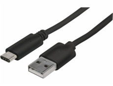 Kábel USB Manhattan USB-A - USB-C 1 m Czarny (353298)