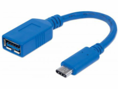 Adaptér USB Manhattan USB-C - USB Niebieski (353540)