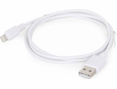 Gembird kábel nabíjací Lightning 8-pin (M) na USB 2.0 (M), 1 m, biely