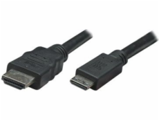 Kábel Manhattan HDMI Mini - HDMI 1.8m czarny (304955)