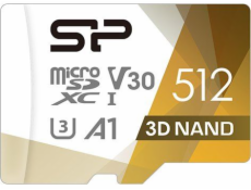 Silicon Power Superior Pro Colorful memory card 512 GB MicroSDXC Class 10 UHS-I + SD adaptér (SP512GBSTXDU3V20AB)