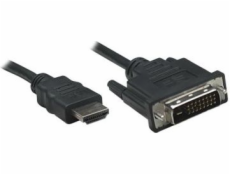 Kábel Manhattan HDMI - DVI-D 1.8m czarny (372503)