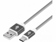 TB Cable USB - USB C 1.5 m gray tape