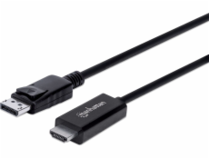 Kábel Manhattan DisplayPort - HDMI 3m czarny (153218)