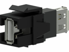 Keystone USB 2.0 A-USB 2.0 A adaptér černý